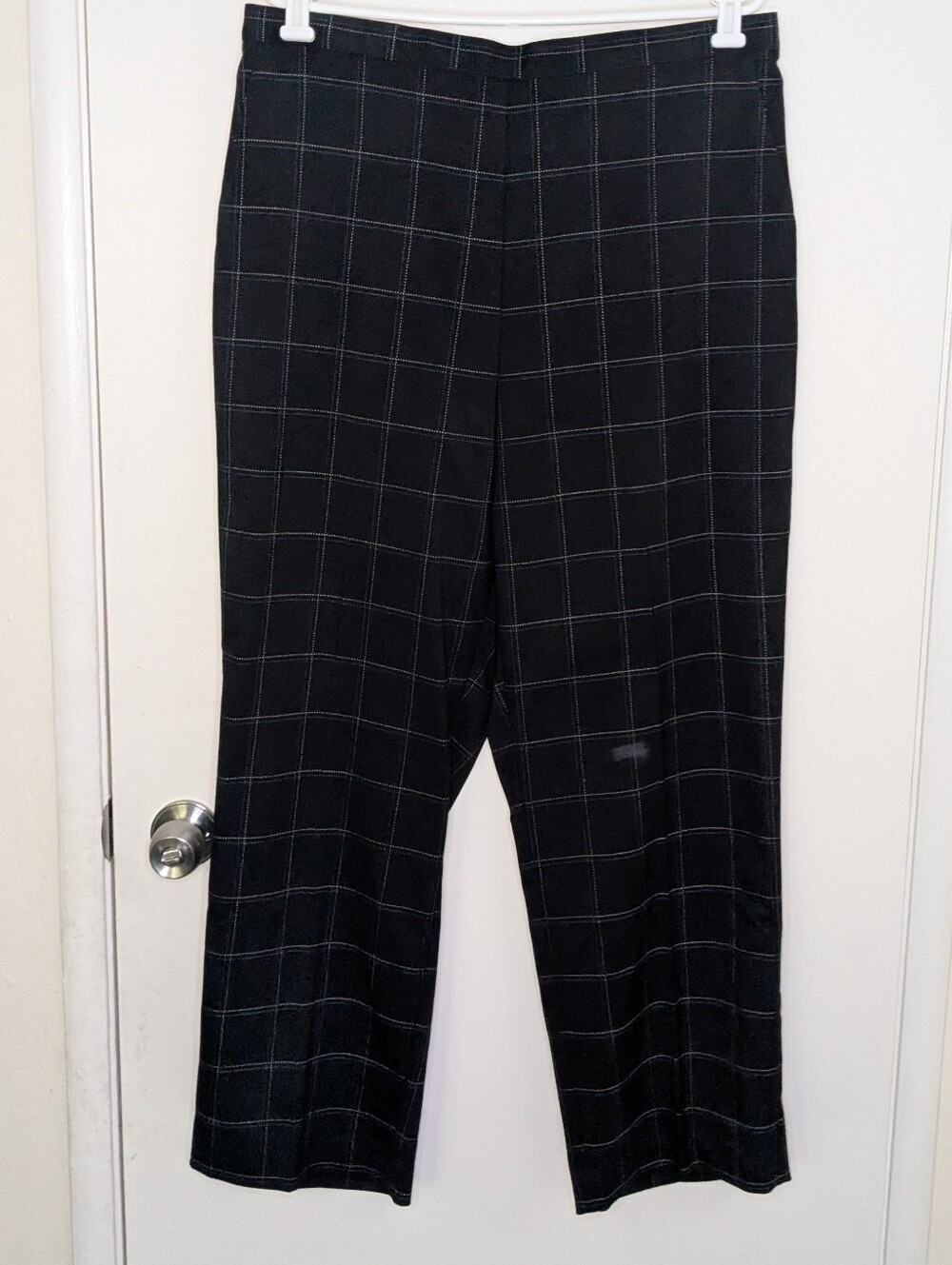 Alfred Dunner Windowpane Plaid Dress Pants NWT Elastic Waist Plus Size 18